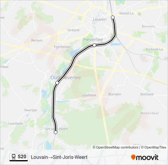 S20 Train Line Map