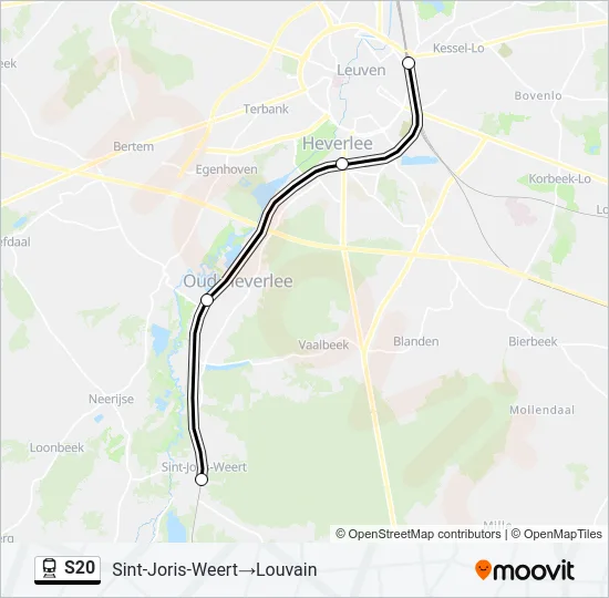 S20 Train Line Map