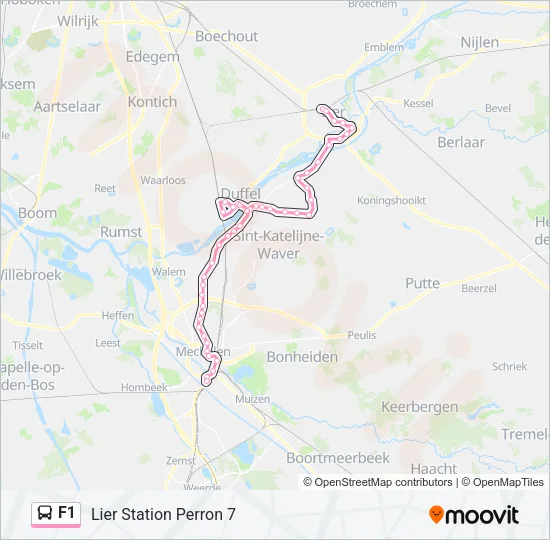 F1 Bus Line Map