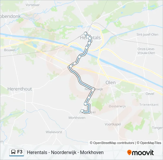 F3 Bus Line Map