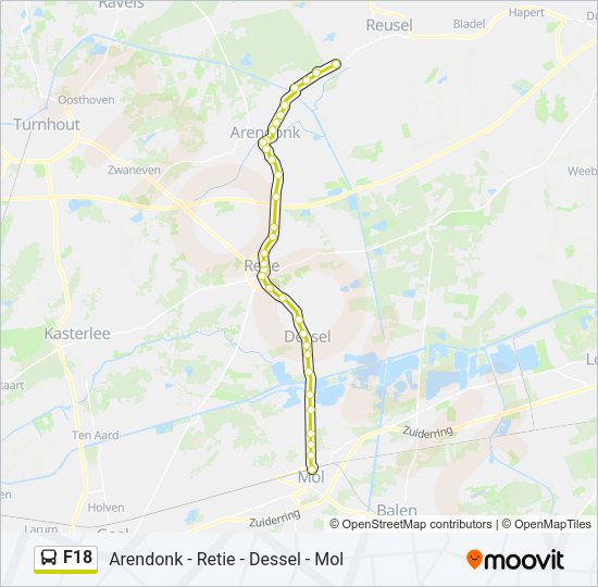 F18 Bus Line Map