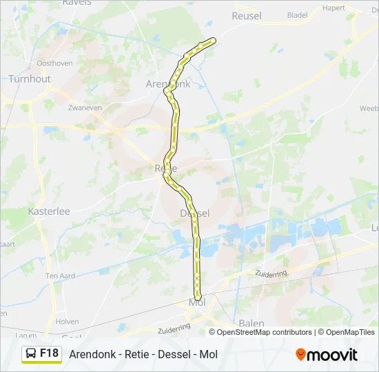 F18 Bus Line Map