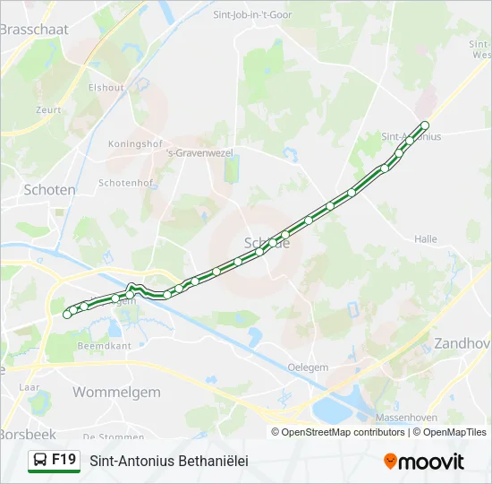 F19 Bus Line Map