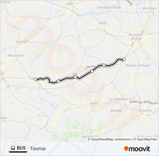 Plan de la ligne BUS 