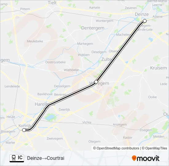 IC Train Line Map