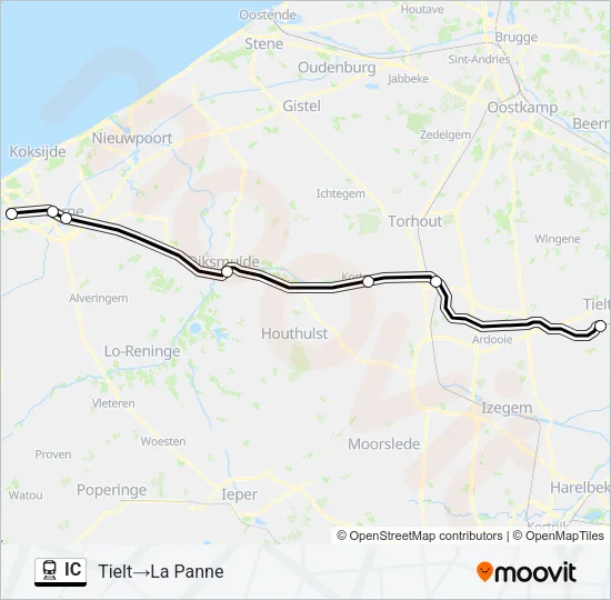 IC Train Line Map
