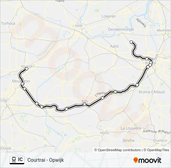 IC Train Line Map