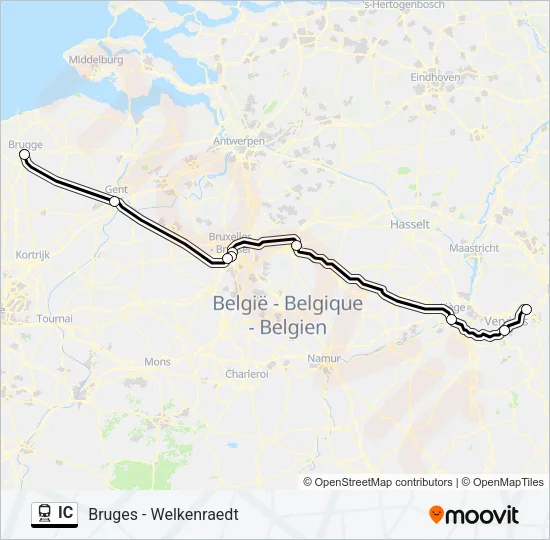 IC Train Line Map