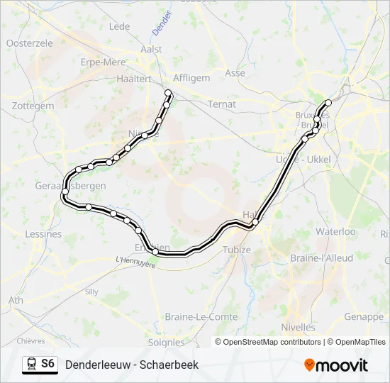 S6 Train Line Map