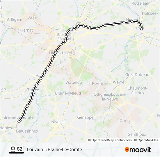 S2 Train Line Map