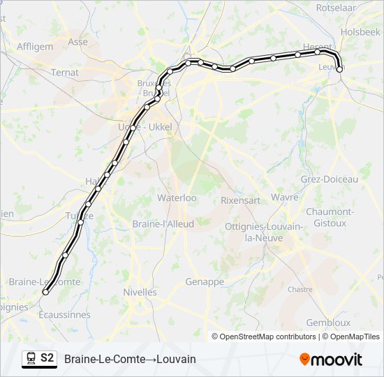 S2 train Line Map