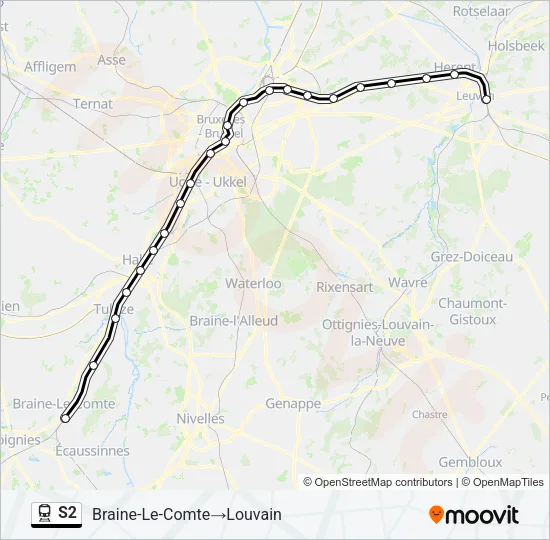 S2 Train Line Map