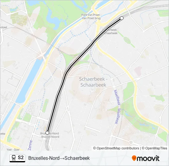 S2 Train Line Map