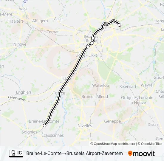 IC Train Line Map