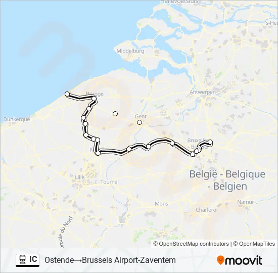 IC Train Line Map