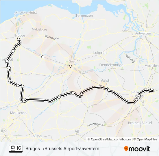 IC Train Line Map