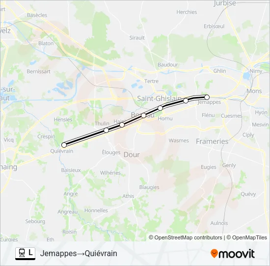 L Trein Line Map