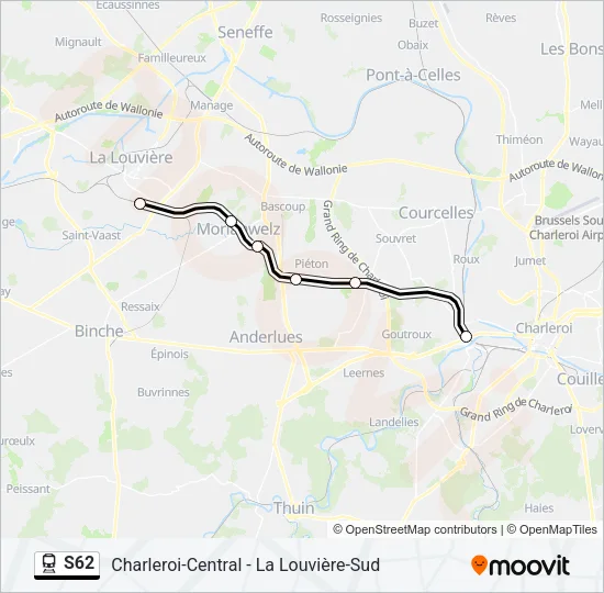 S62 Train Line Map