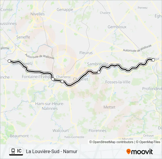 IC Train Line Map