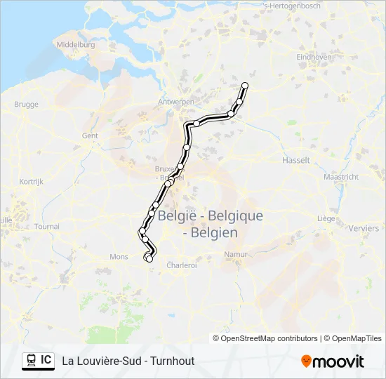 IC Train Line Map