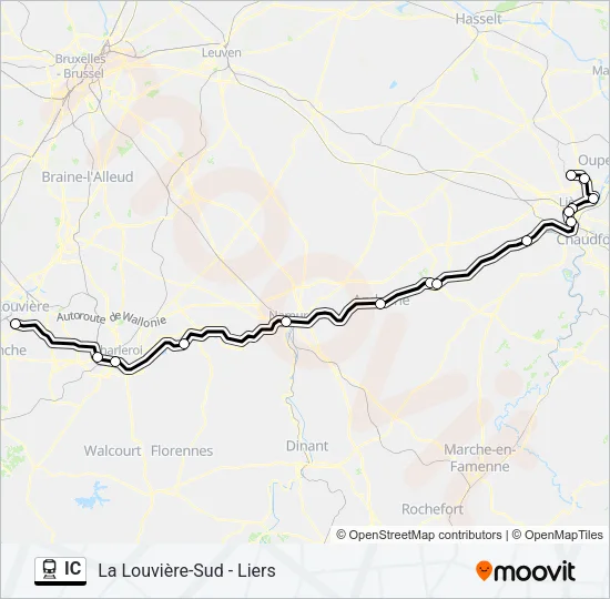 IC Train Line Map