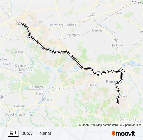 L train Line Map