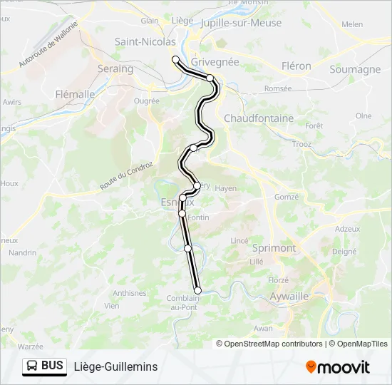 BUS Line Map