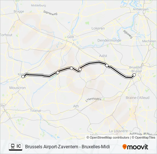 IC Train Line Map