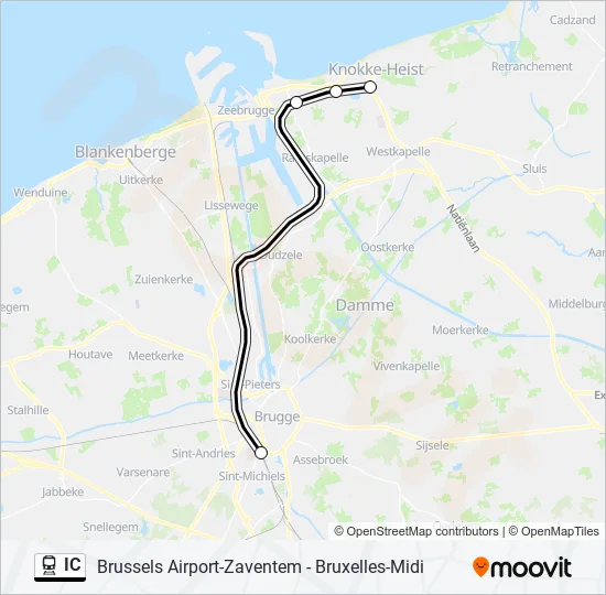 IC Train Line Map