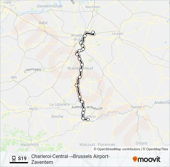 S19 Train Line Map
