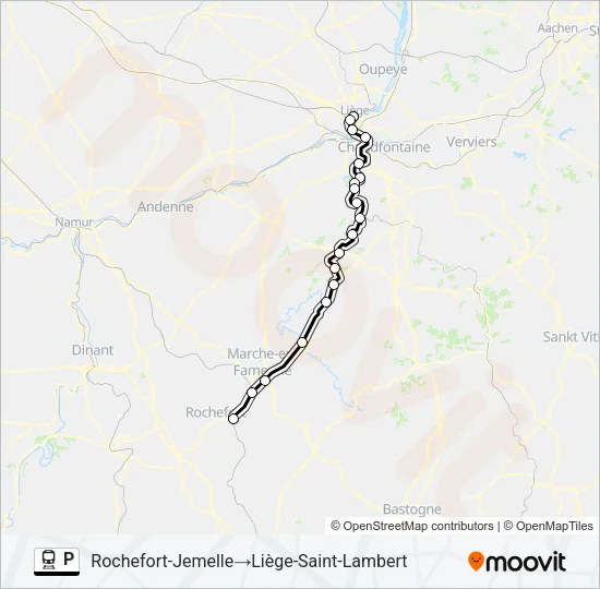 P Train Line Map