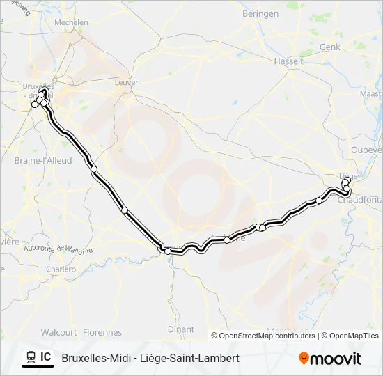 IC Train Line Map