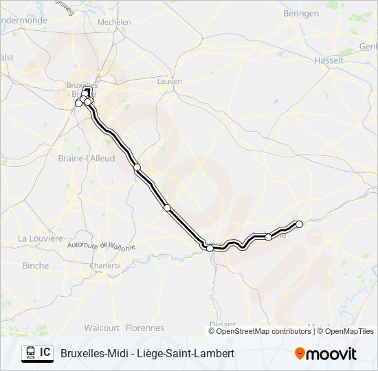 IC train Line Map