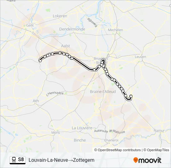 S8 Train Line Map