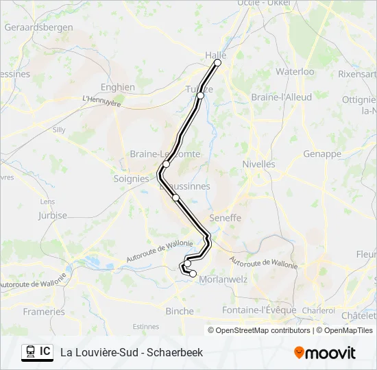 IC Train Line Map