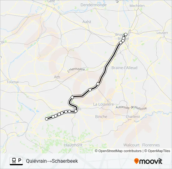P Trein Line Map