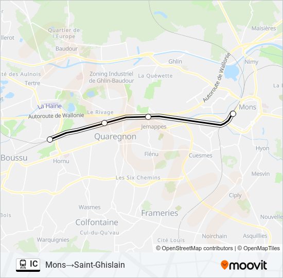 IC train Line Map