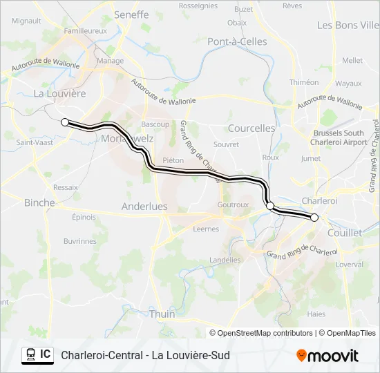 IC Train Line Map