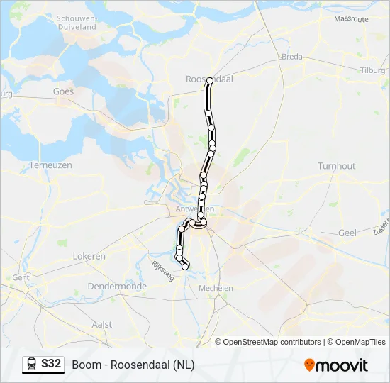 S32 Train Line Map