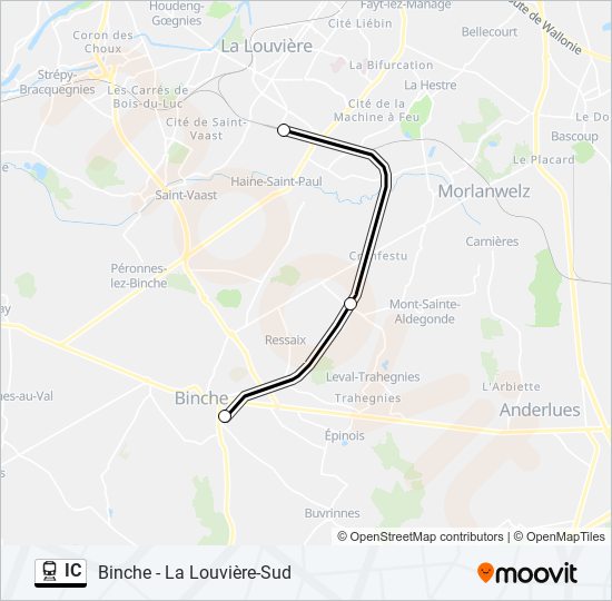 IC train Line Map