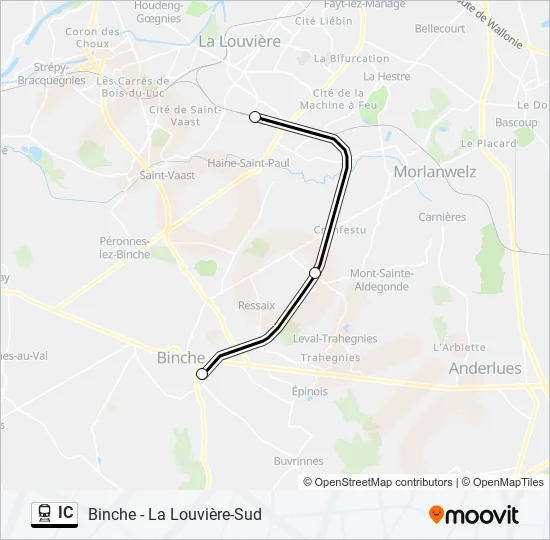 IC Train Line Map