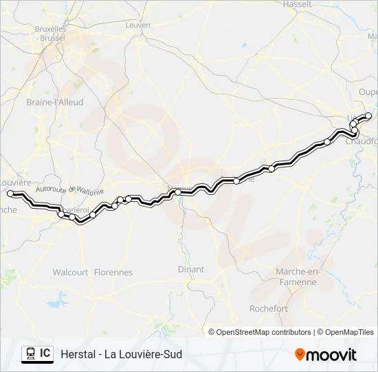 IC Train Line Map