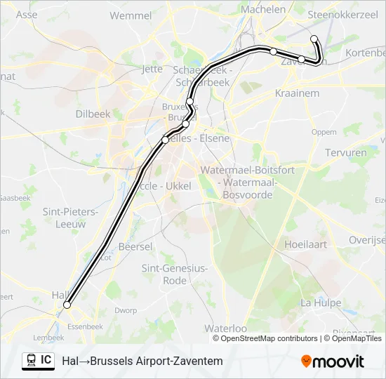 IC Train Line Map