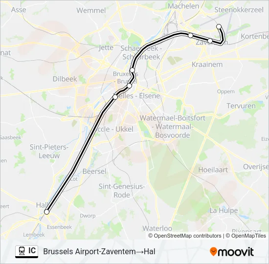 IC Train Line Map