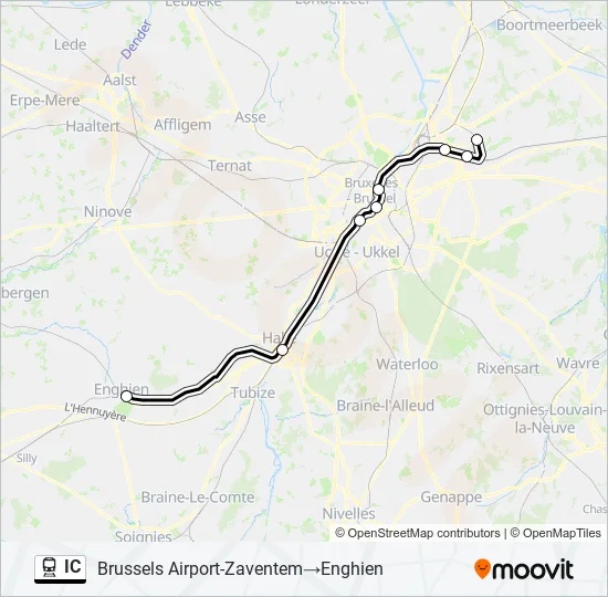 IC Train Line Map