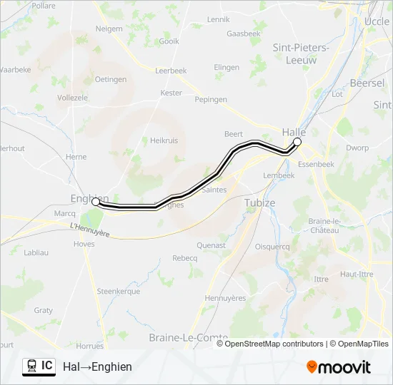 IC Train Line Map