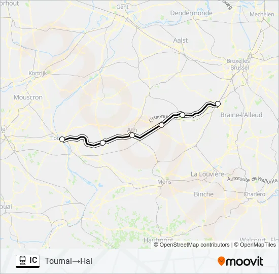 IC Train Line Map
