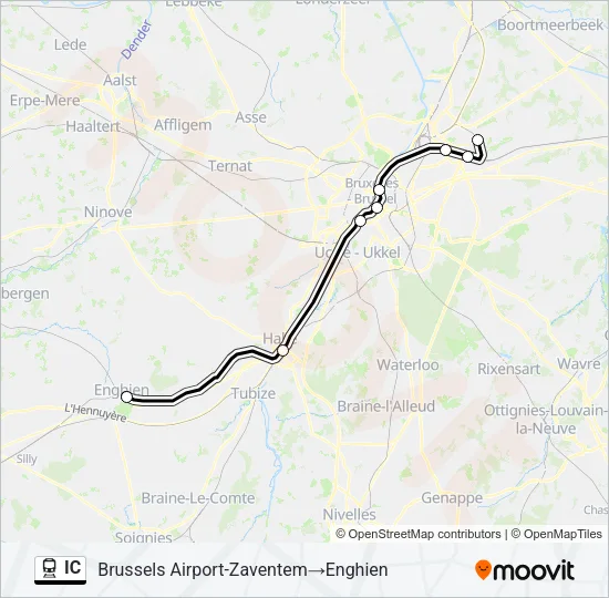 IC Train Line Map