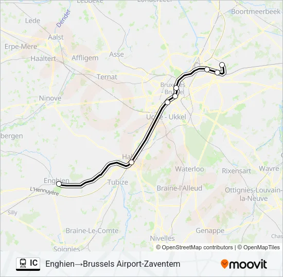 IC Train Line Map