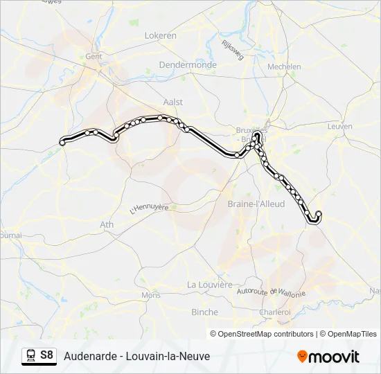 S8 Train Line Map